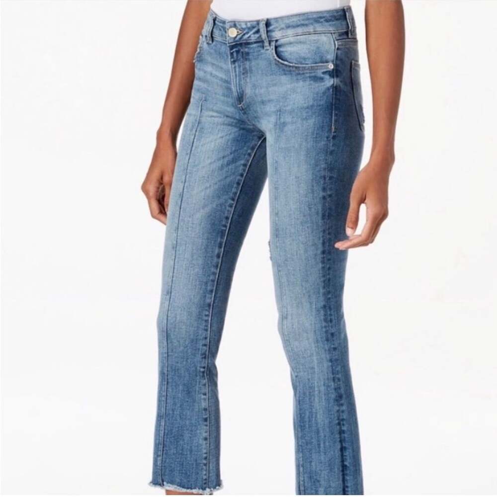 DL1961 Lara Instasculpt High-Rise Cropped Flare Jeans